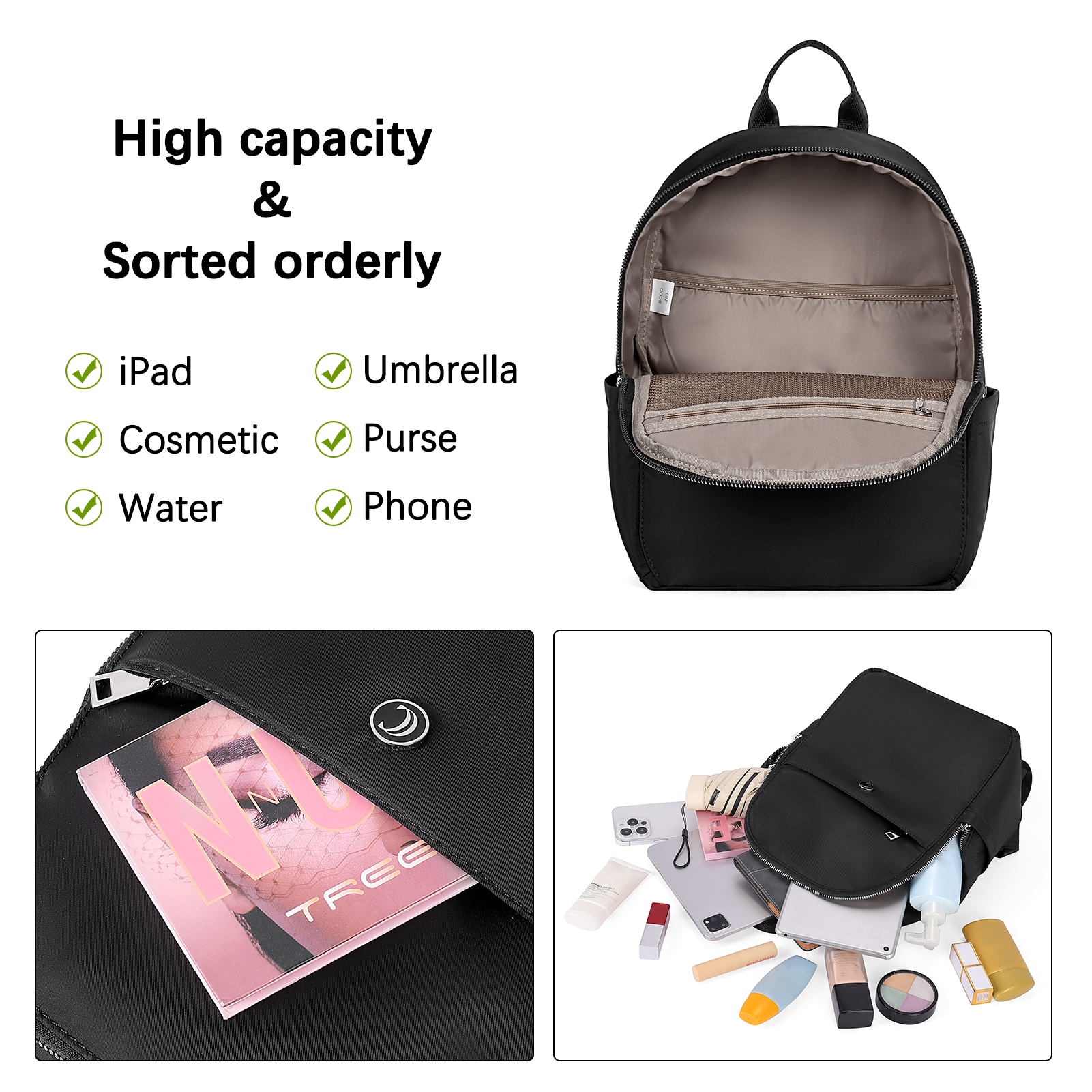 crossbody handbag, green bag, womens backpack purse converts to messenger  bag, sling bag, shoulder tote bag, … | Bolsos con cremallera, Coser bolsas,  Bolsos cartera