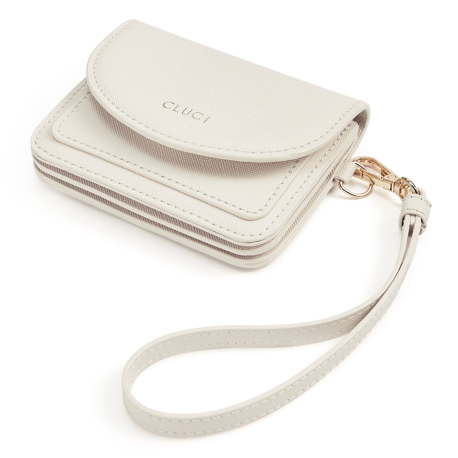 Small Leather Women Wallet | RFID Blocking Card Holder with Wrist Strap