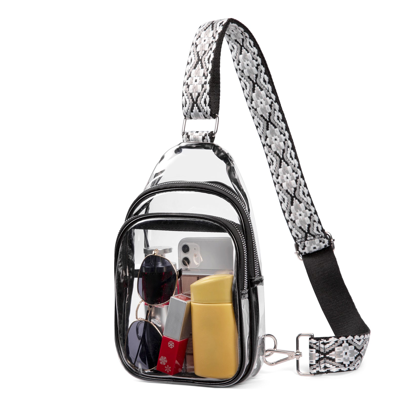 CLUCI Stadium TPU Transparent Clear Sling Bag