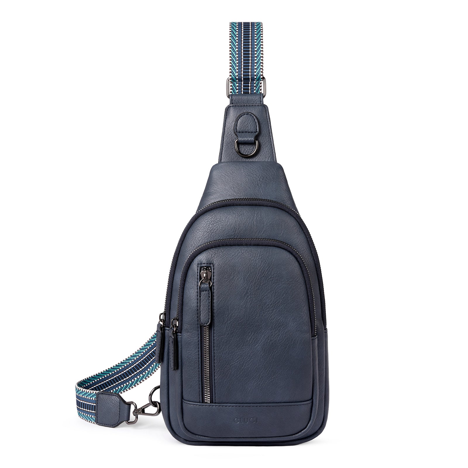 Leather Sling Bag for Men Chest Shoulder Crossbody Hiking Backpack Daypack  Gifts | eBay