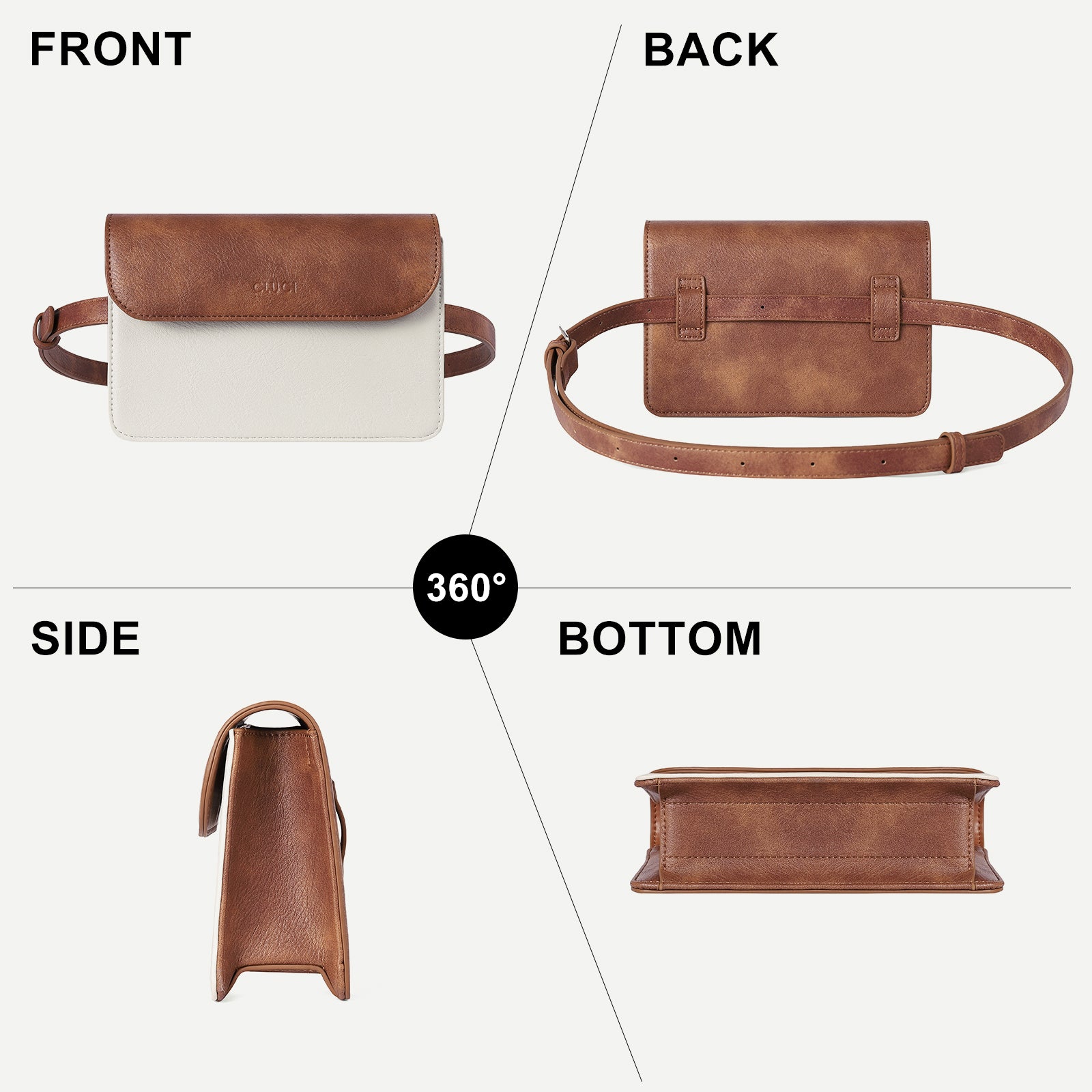 Belt Bag for Women Belt Purse Waist Bag Leather Belt Pouch – Lily Bloom  Store