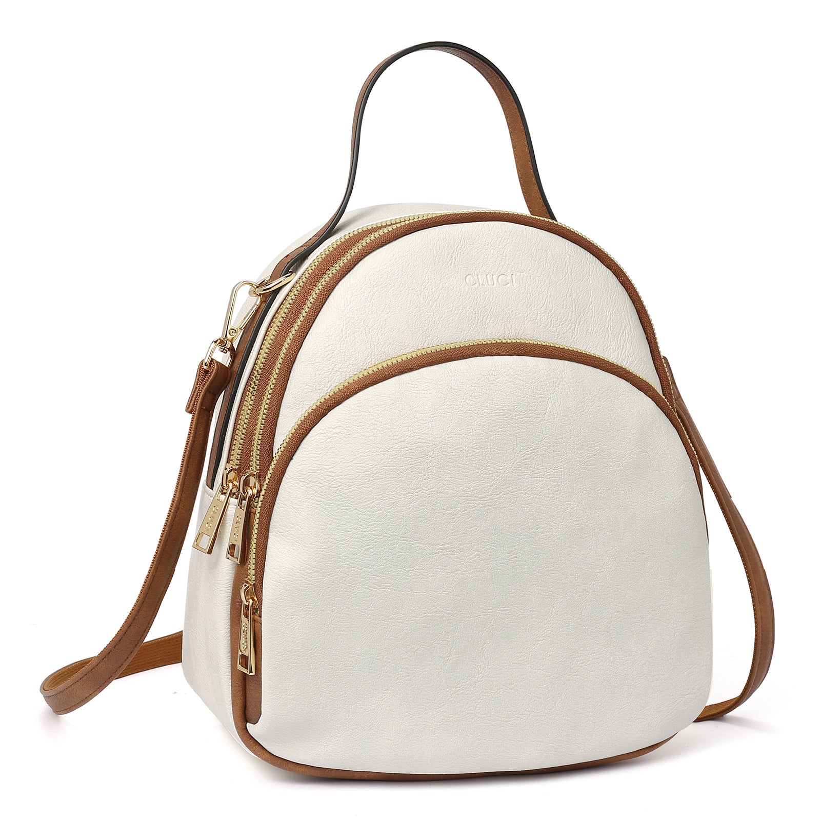 Women Medium 25 L Backpack Purse for Women Convertible 25L Travel Vintage  PU Leather Shoulder Bag (