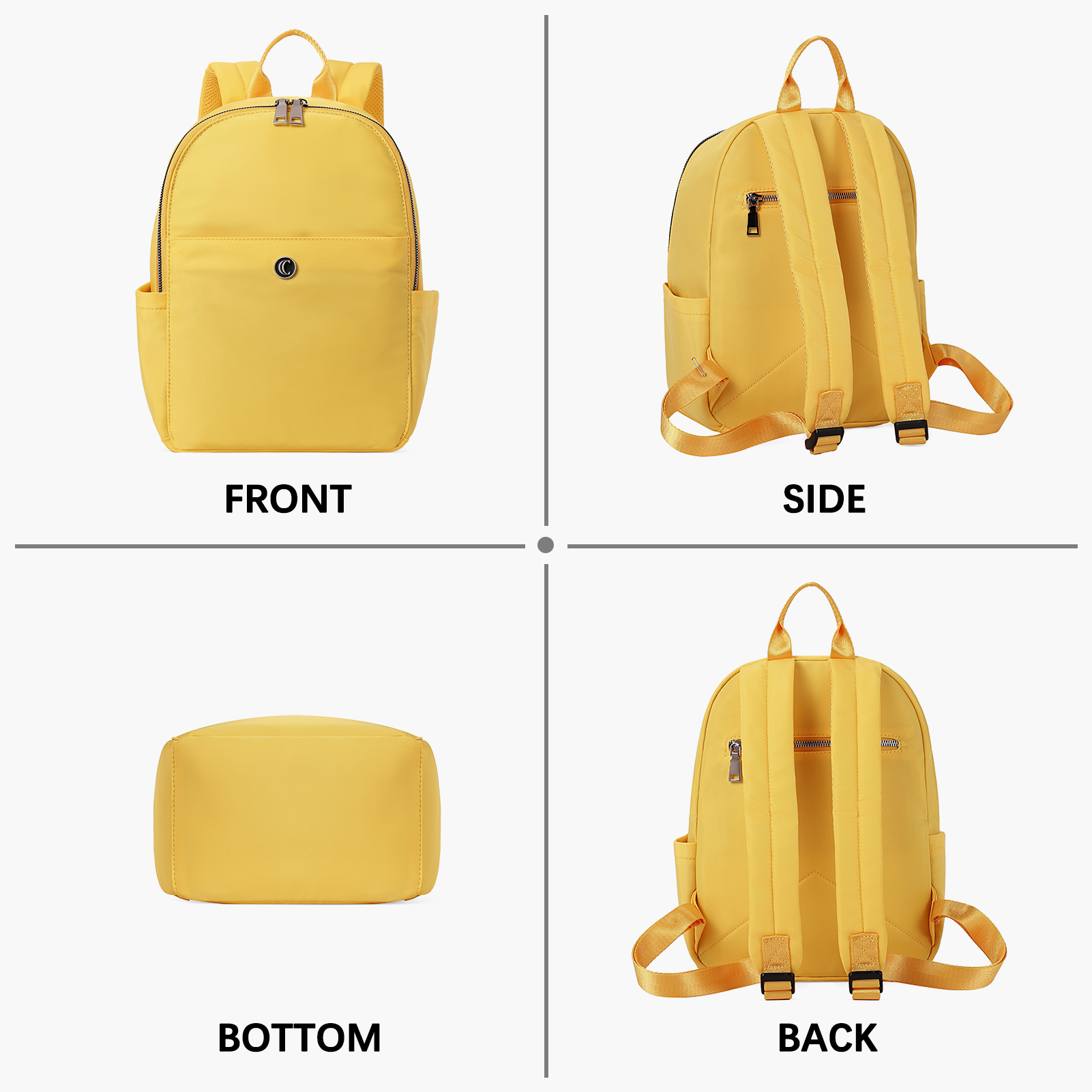 Sacci Mucci Fabric Backpack Purse Bags for Women and Girls 10 L Backpack  Yellow- Shibori Style - Price in India | Flipkart.com