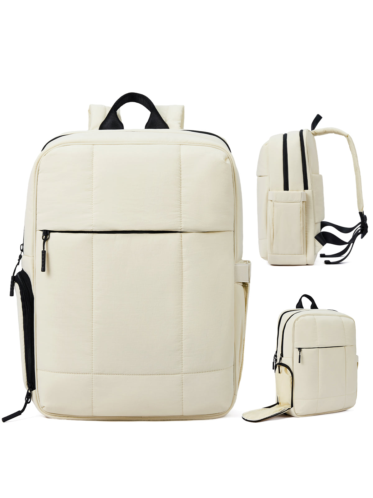 Lightweight Puffy Gym Backpack | 15.6 inch Laptop Backpack