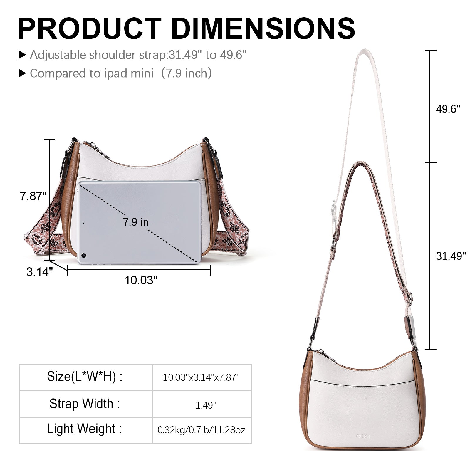 Trendy Crossbody Purses for Women with Adjustable Strap