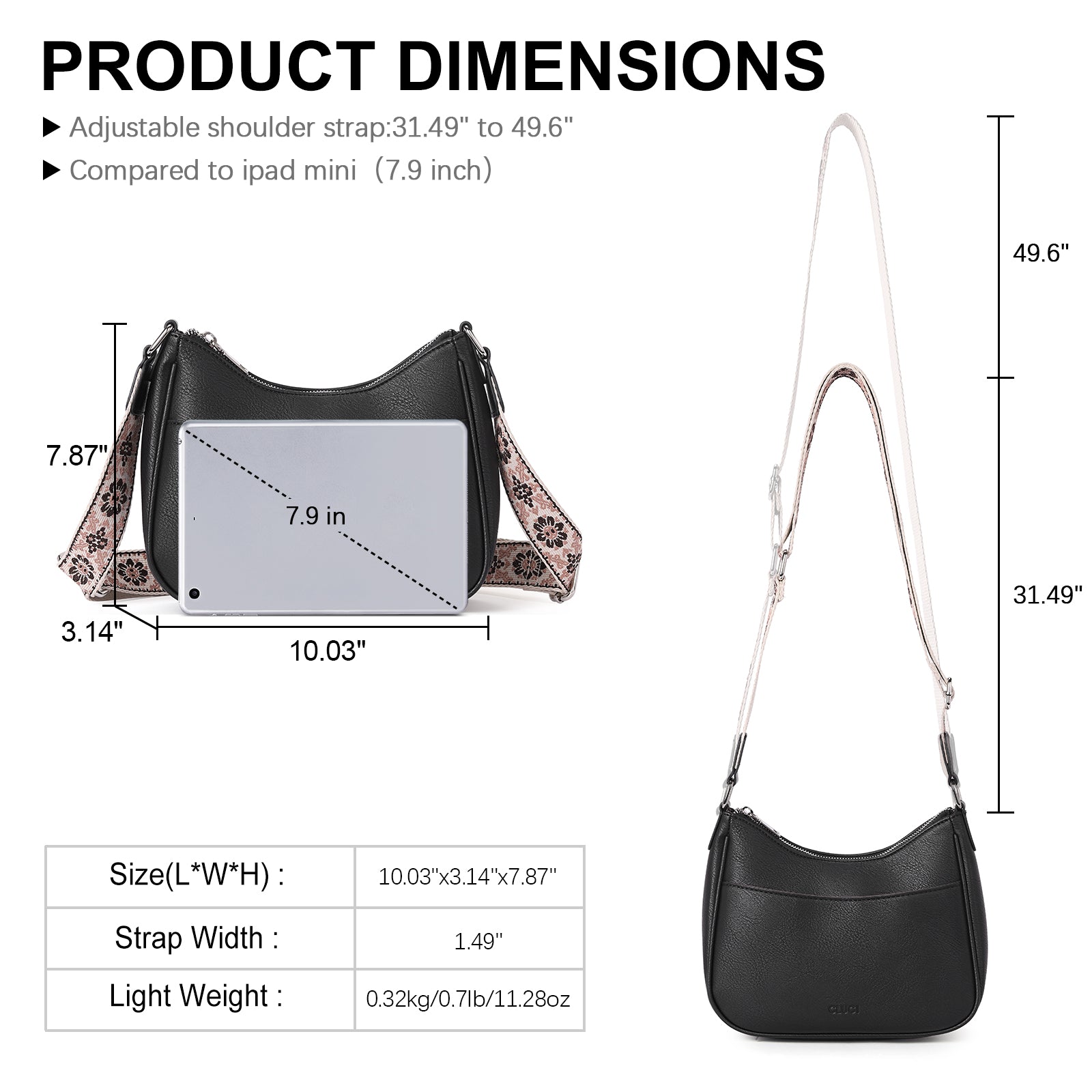 Trendy Crossbody Purses for Women with Adjustable Strap