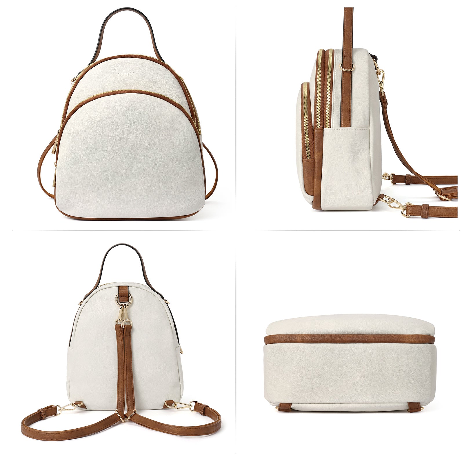 White Leather Mini Backpack Isolated on White... - Stock Photo [67614389] -  PIXTA