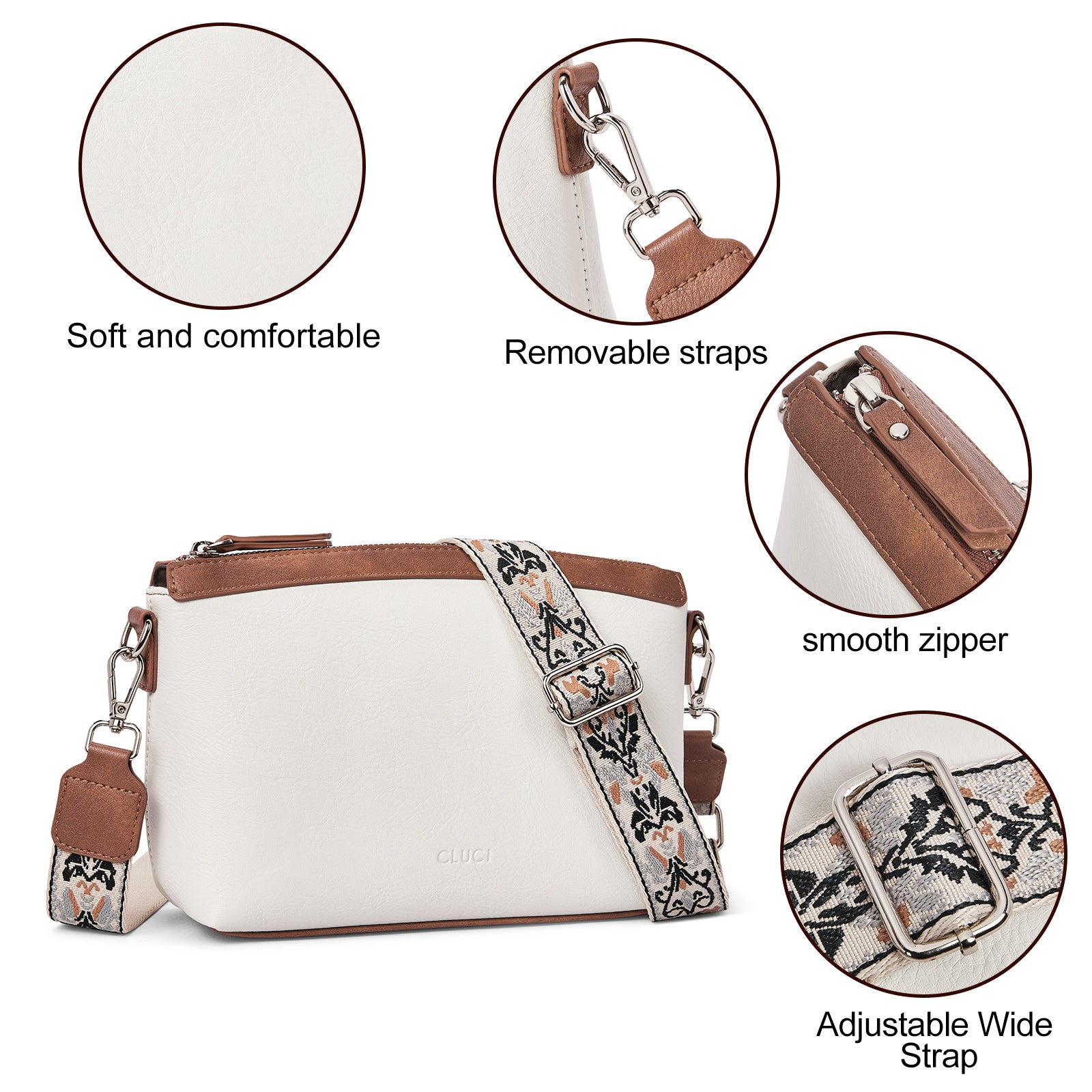 CLUCI Purse for Women Crossbody Bags Trendy Women Crossbody Handbags