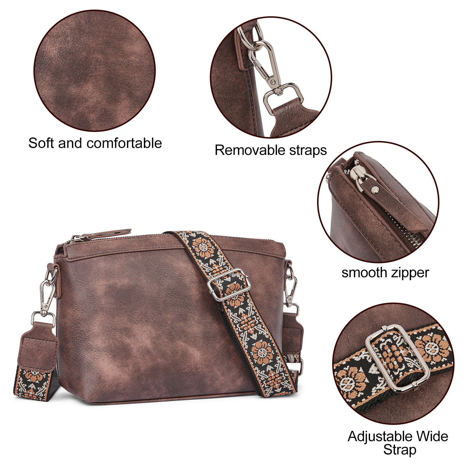 CLUCI Purse for Women Crossbody Bags Trendy Women Crossbody Handbags