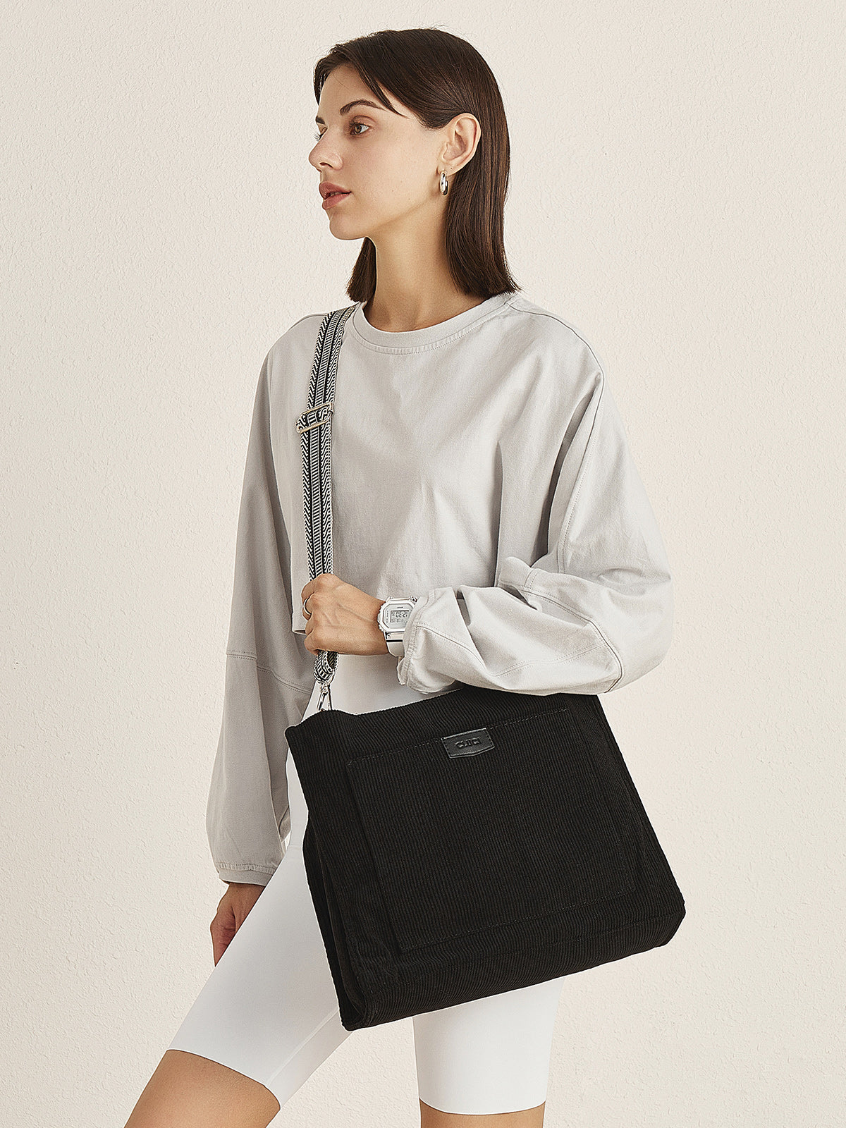 Wide Purse Strap Crossbody Purses Adjustable Replacement Shoulder Handbag Strap—Black