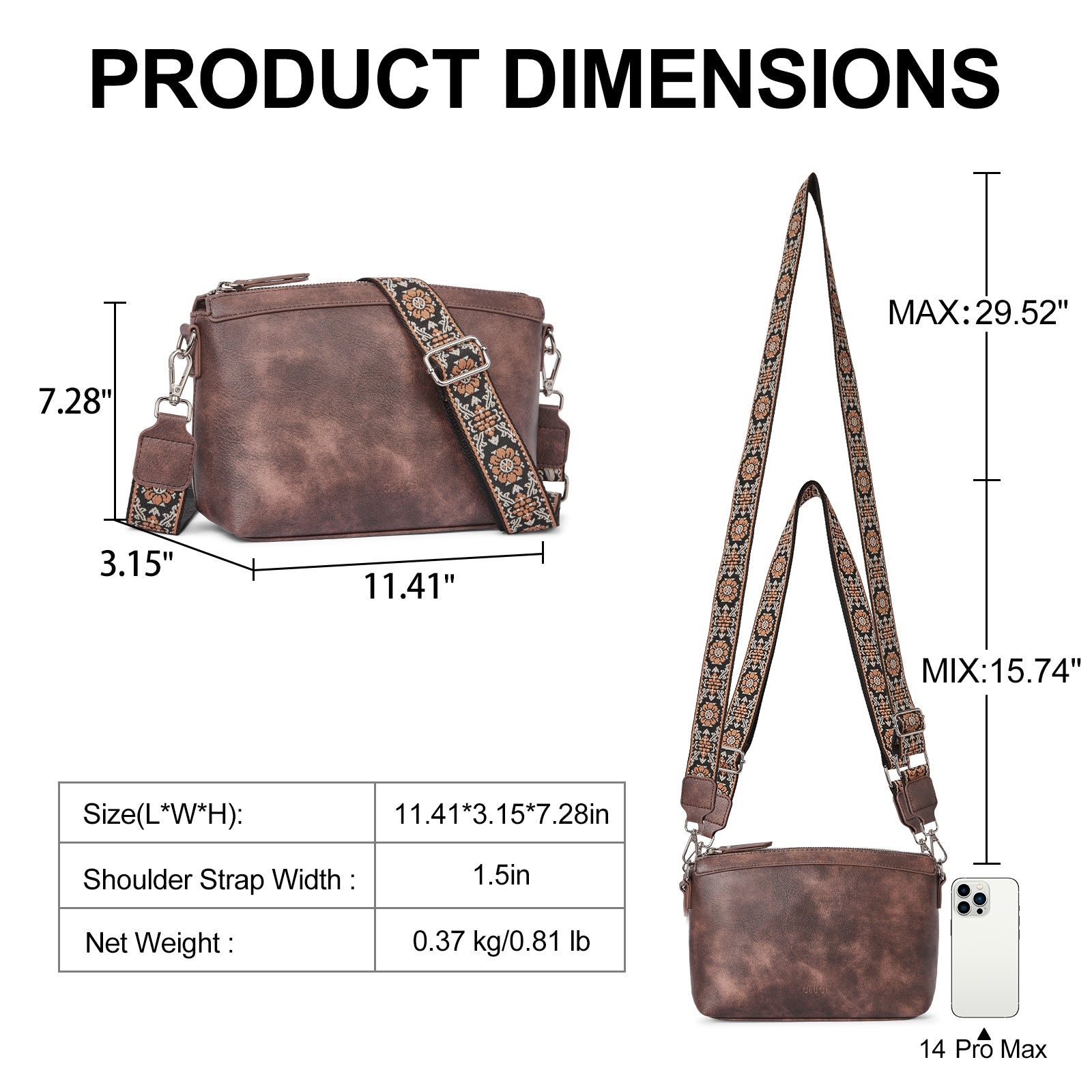 CLUCI Purse for Women Crossbody Bags Trendy Women Crossbody Handbags