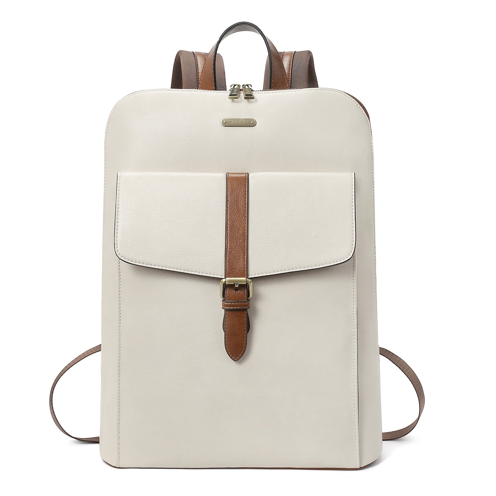 Designer leather laptop backpack best sale