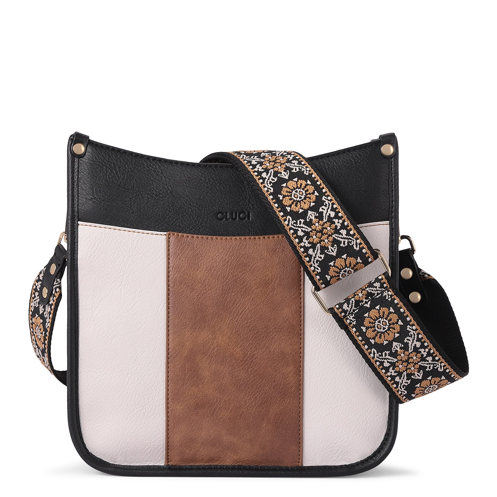 Crossbody Bags For Women Trendy Vegan Leather Purses with Two Straps