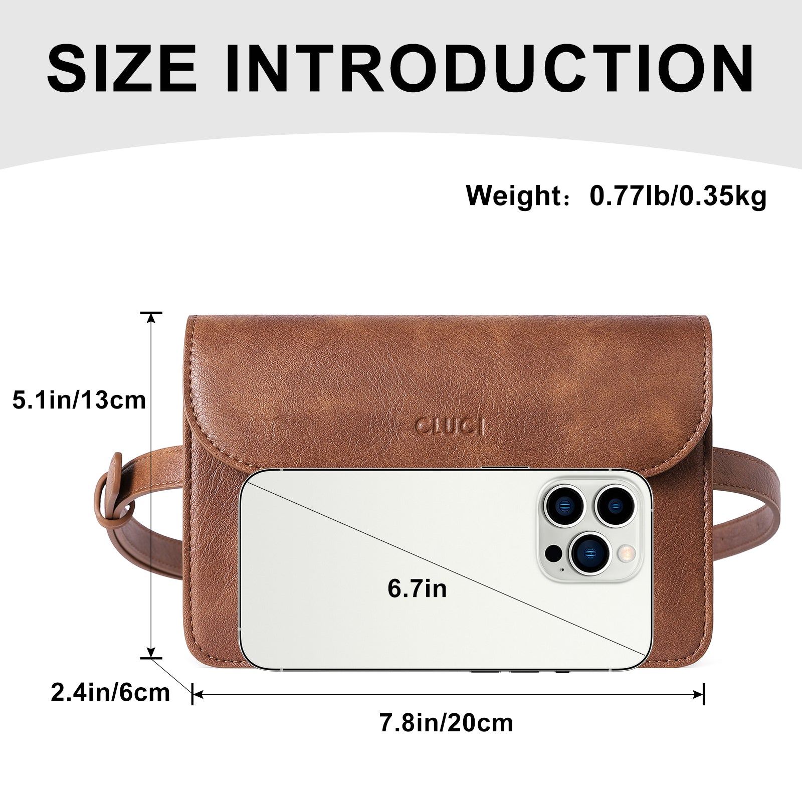 CLUCI Fanny Packs Crossbody Belt Bag Fashion Waist Bag with Adjustable Strap