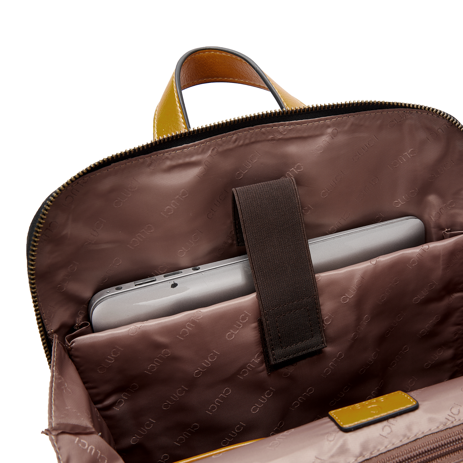 CLUCI Leather Laptop Backpack for Women 15.6 inch Computer Backpack St