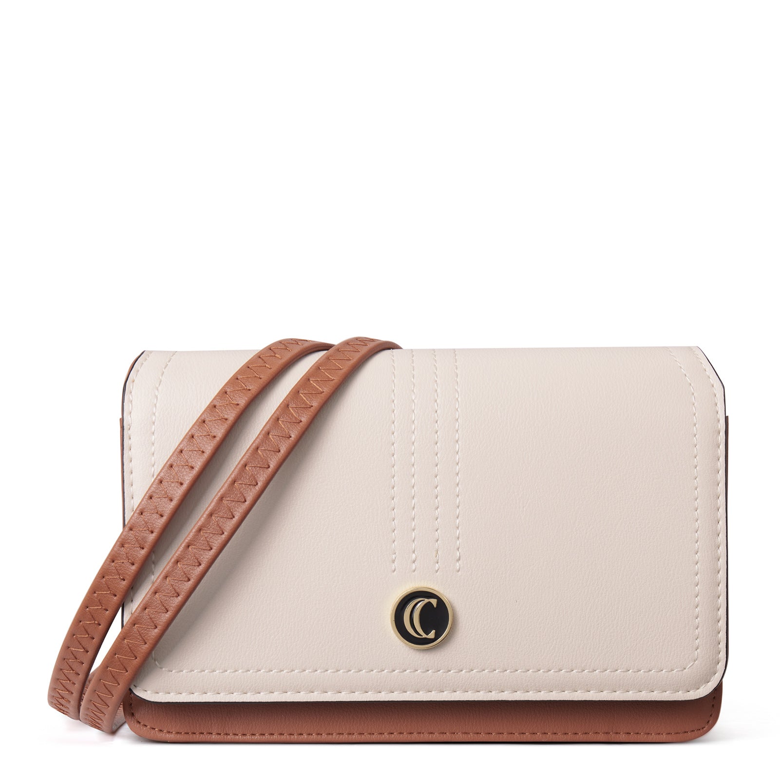CLUCI Crossbody Purse for Women, Wristlet Wallet, Small Shoulder Bag with Card Slots, Leather Flap Cell phone Clutch