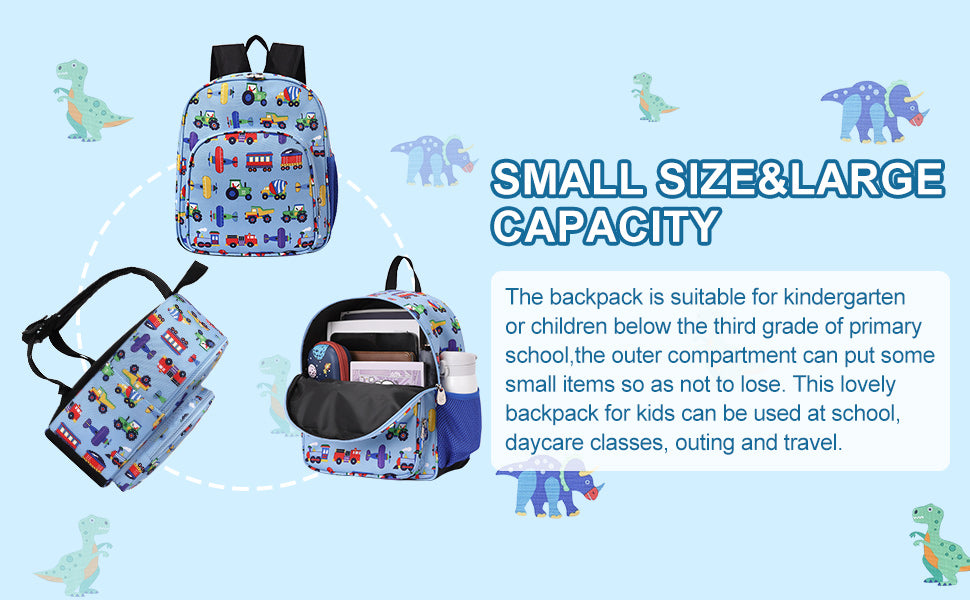 CLUCI Kids Backpack for Boys&Girls Bookbags Preschool Backpack Toddler  Daycare School Bag Elementary Kindergarten Lightweight Waterproof Blue  Dinosaur