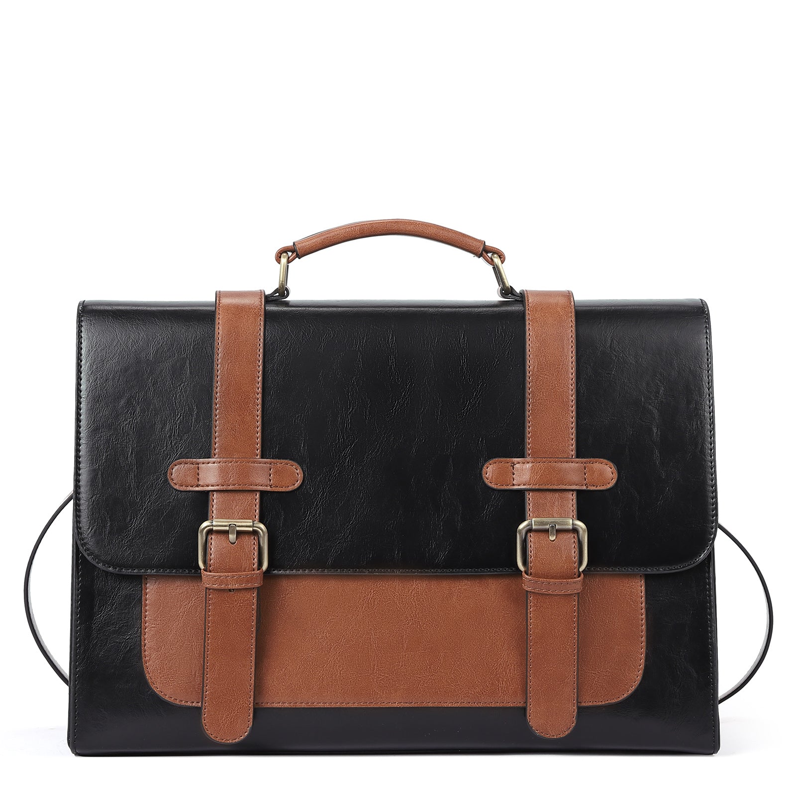 CLUCI Briefcase for Women 15.6 inch Vegan Leather laptop backpack Messenger Bag Large Computer Handbags for Work
