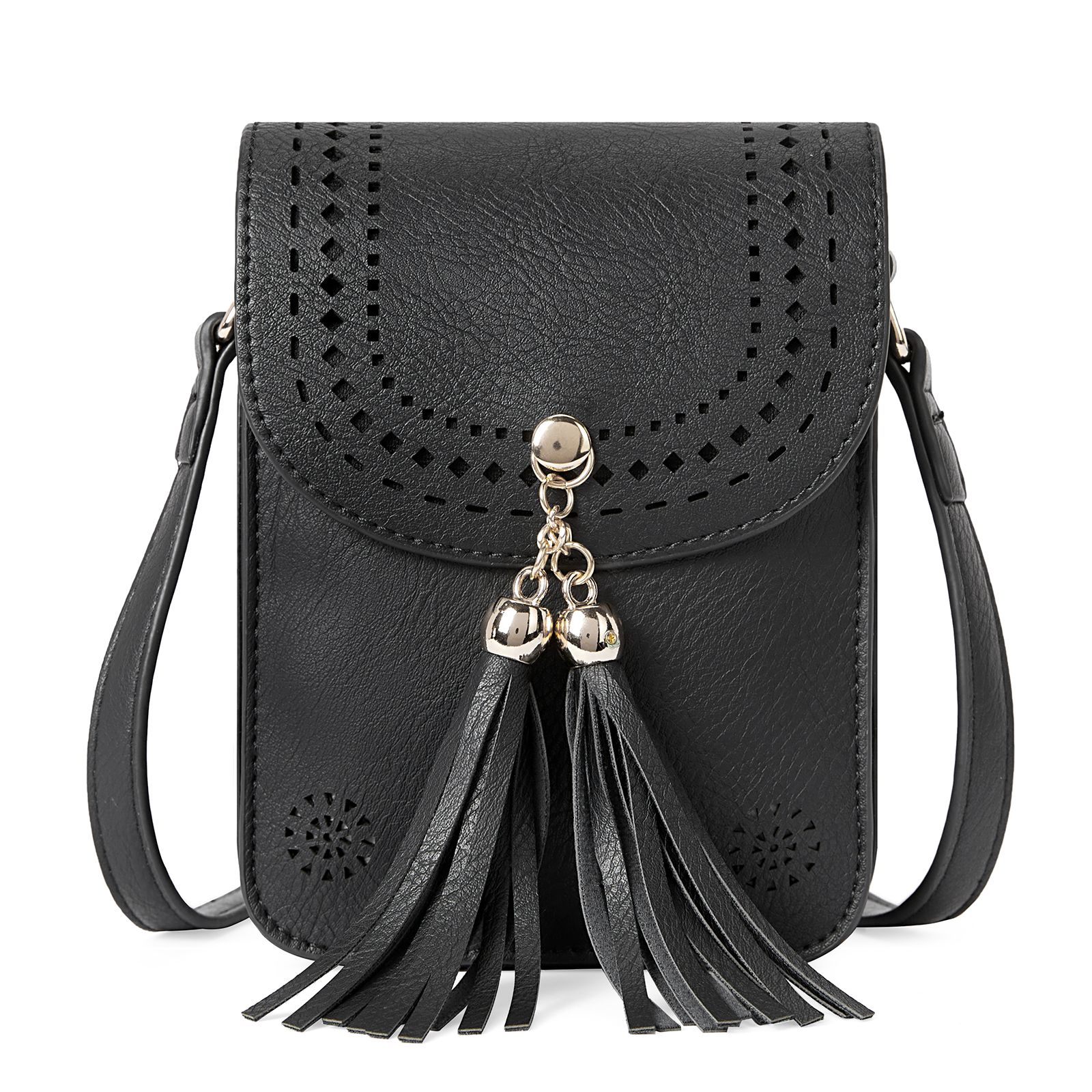 CLUCI Small Crossbody Bags for Women Trendy, Vegan Leather Cell Phone Purse Wallet with Tassel and Adjustable Strap