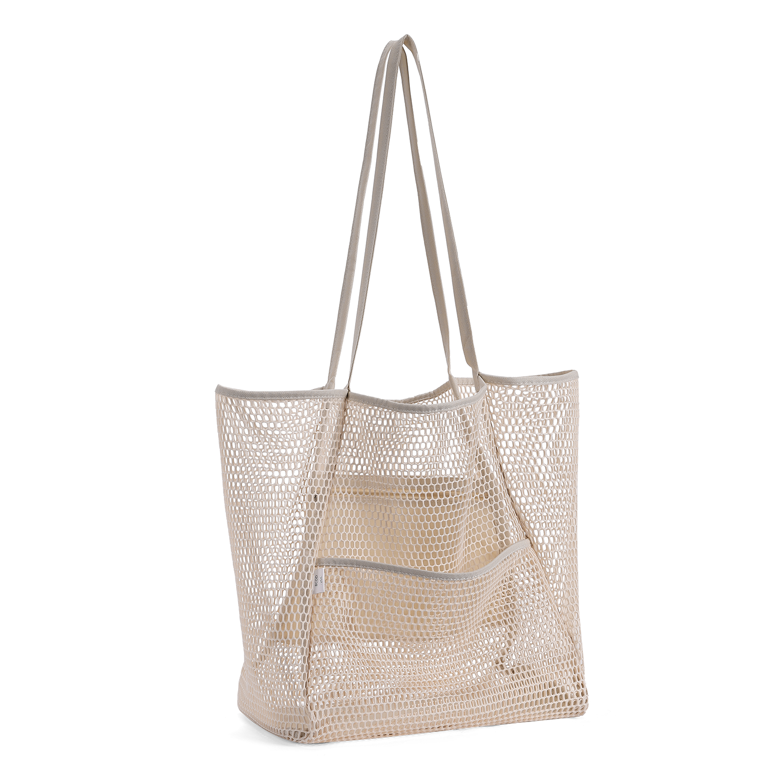 CLUCI Mesh Tote Bag Beach Tote Bag Essentials For Women Shoulder Handbags