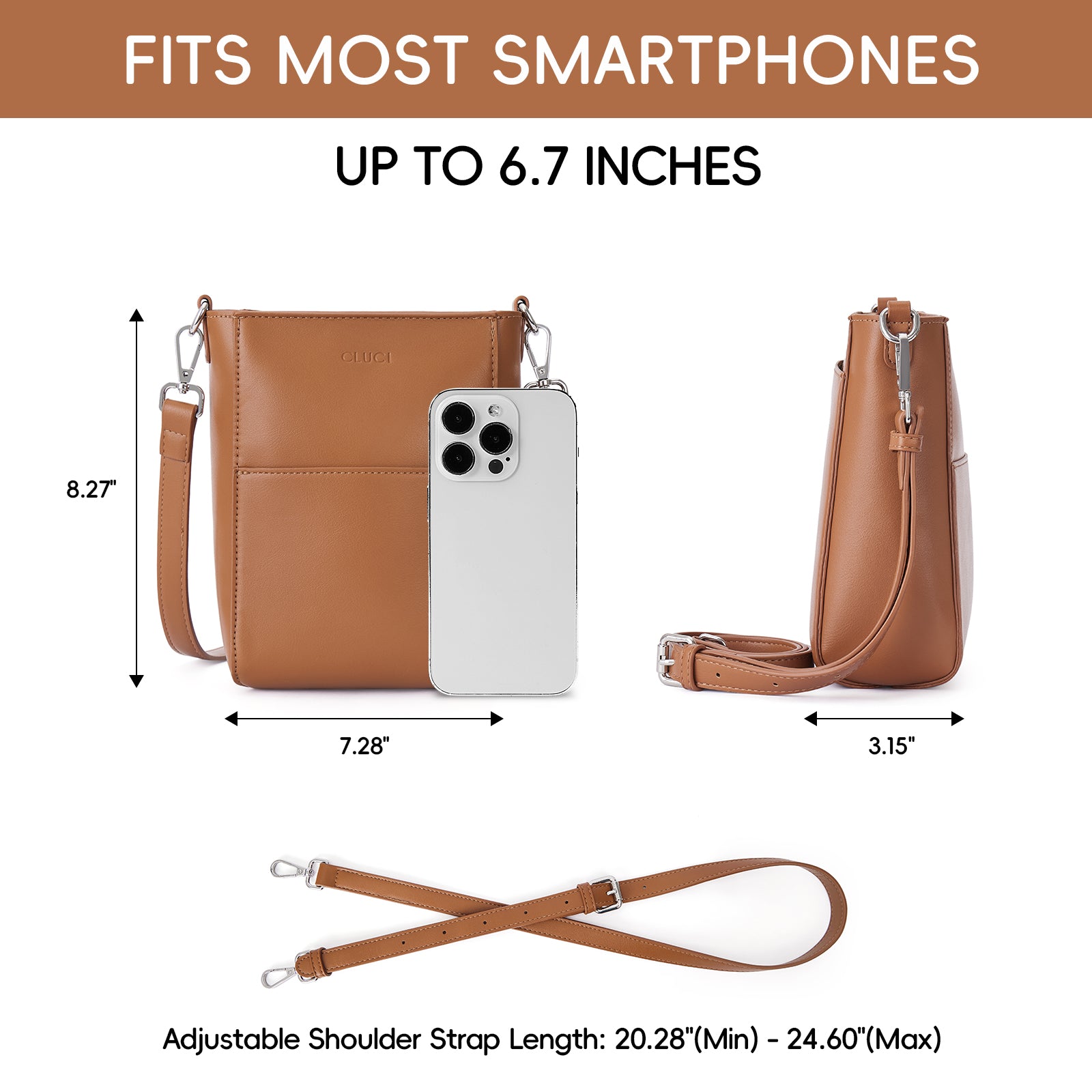 Trendy Small Cell Phone Crossbody Bags for Women with Adjustable Strap