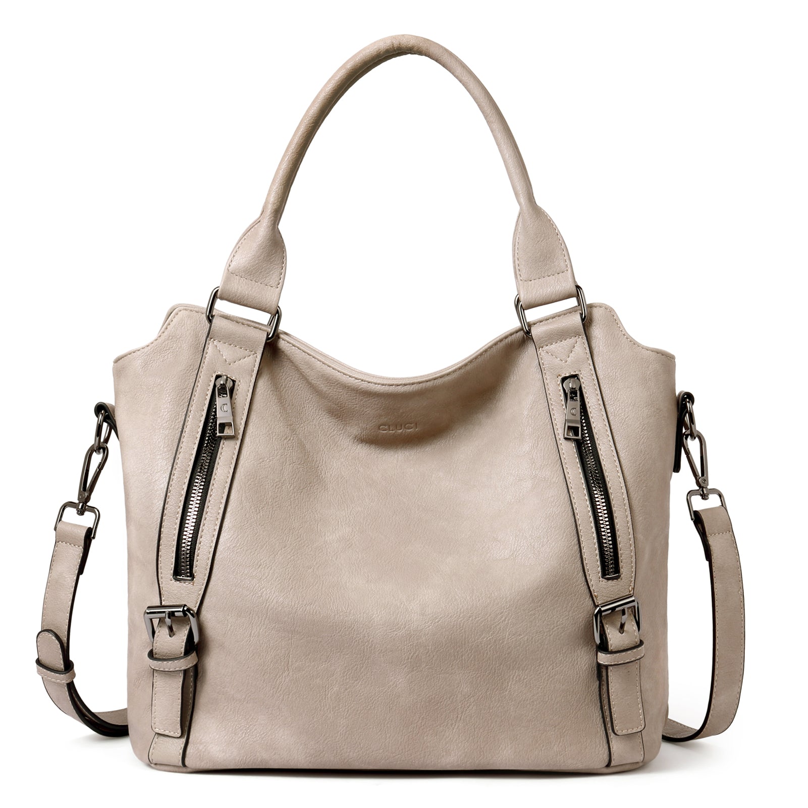 CLUCI Hobo Bags for Women Vegan Leather Handbags Large Tote Ladies Purse Shoulder Bag with Adjustable Shoulder Strap