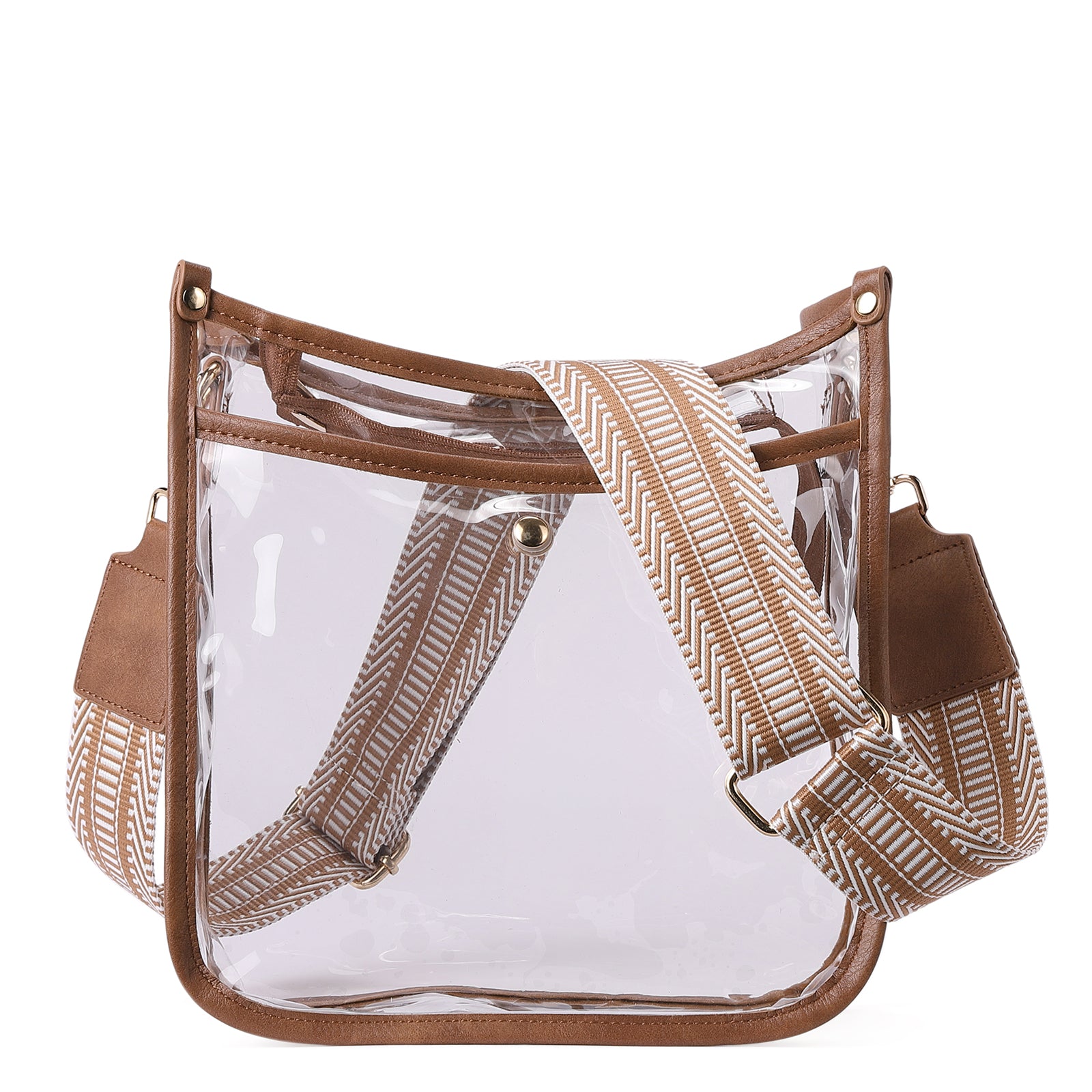 Clear Crossbody Purse Bag Stadium Approved For Women With Two Straps