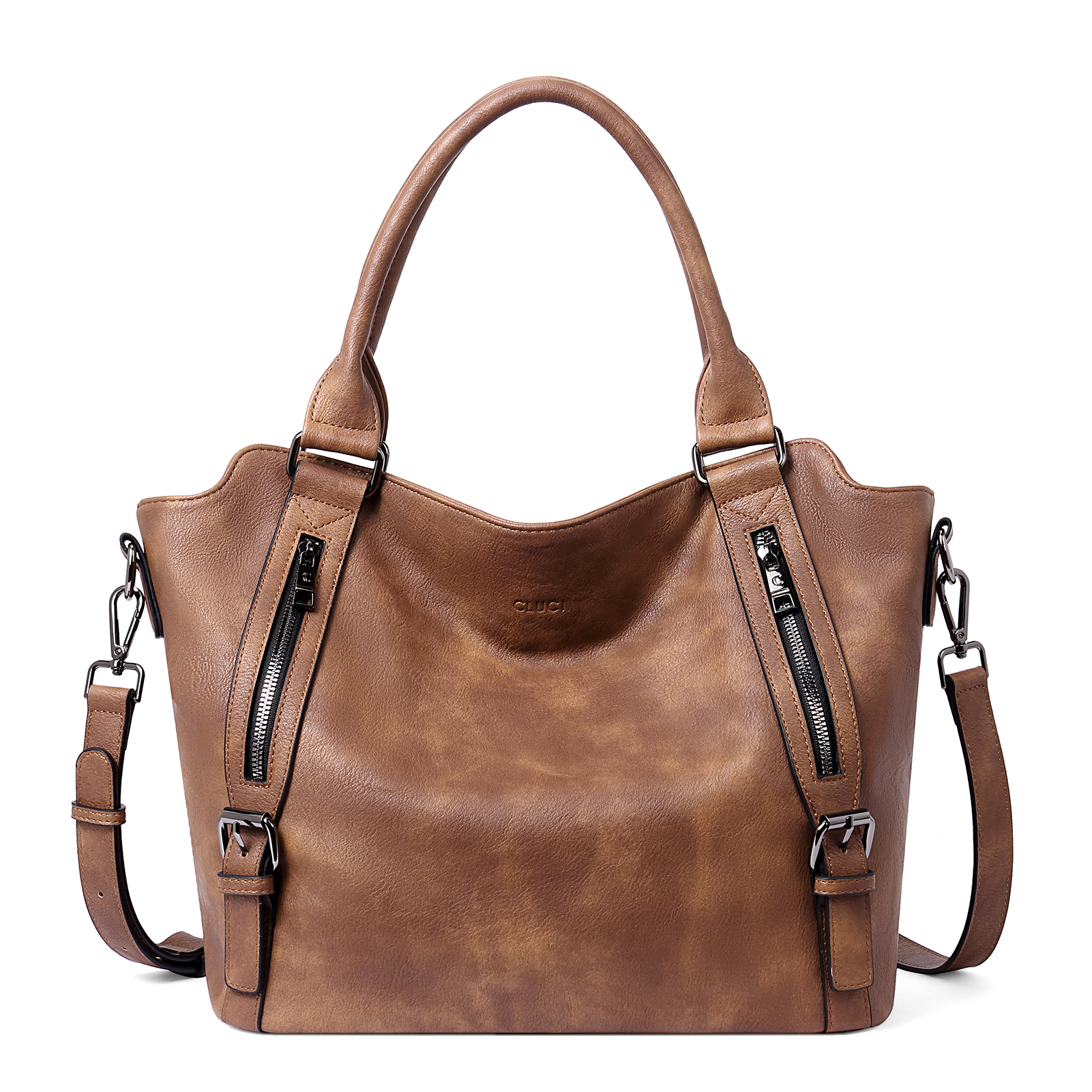 CLUCI Hobo Bags for Women Vegan Leather Handbags Large Tote Ladies Pur