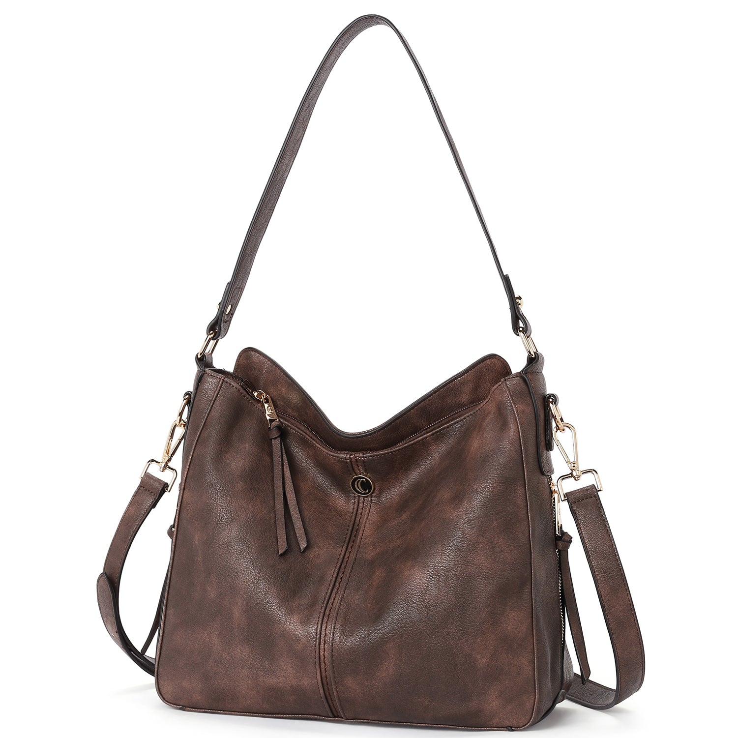 Leather hobo purses outlet on sale