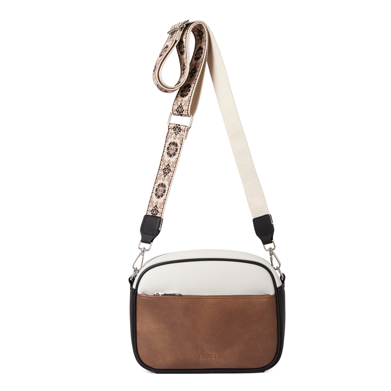 Vegan Leather Crossbody Bags for Women Trendy with Adjustable Wide Strap