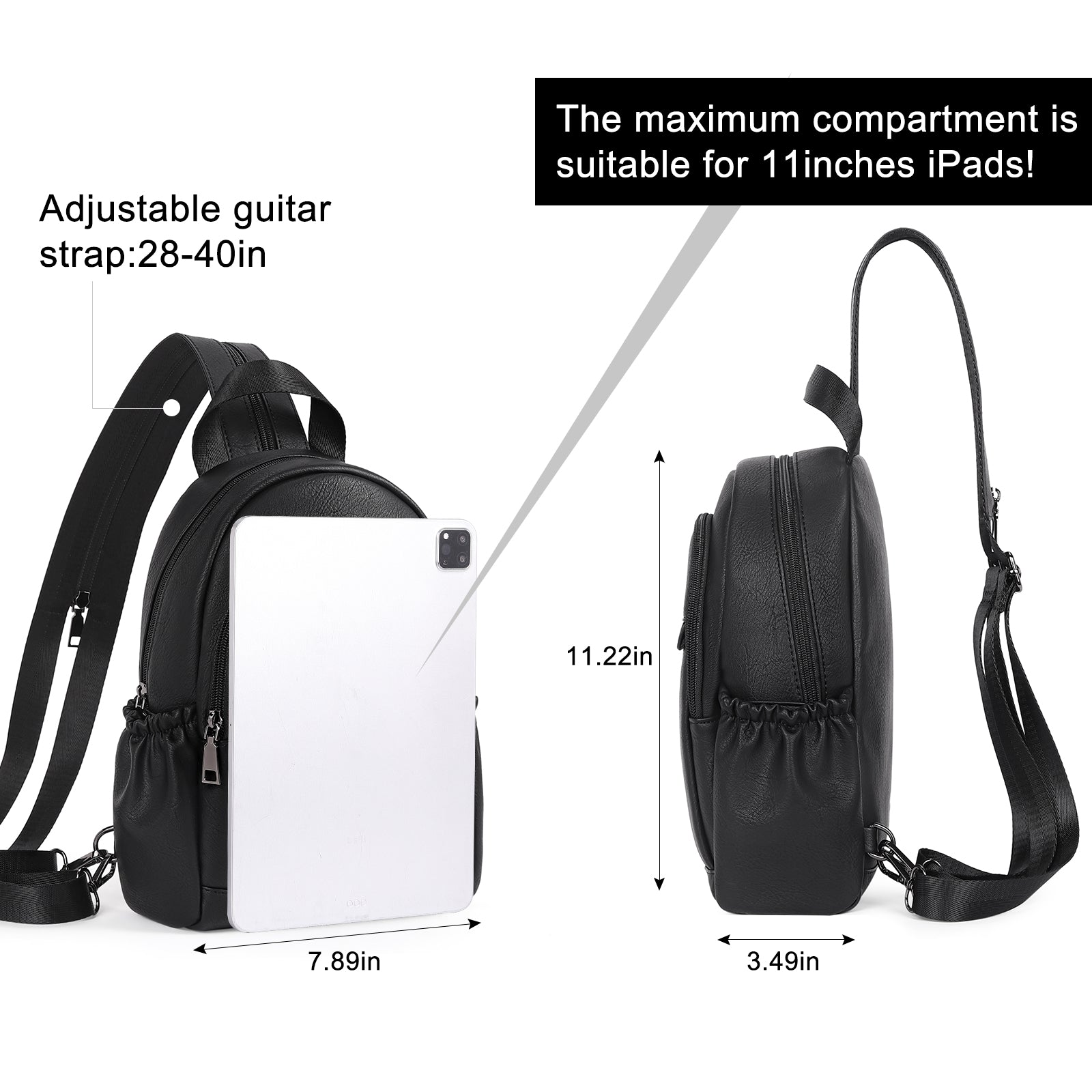 CLUCI Large Size Sling Backpack Convertible Crossbody Backpack for Women Travel Hiking Cycling