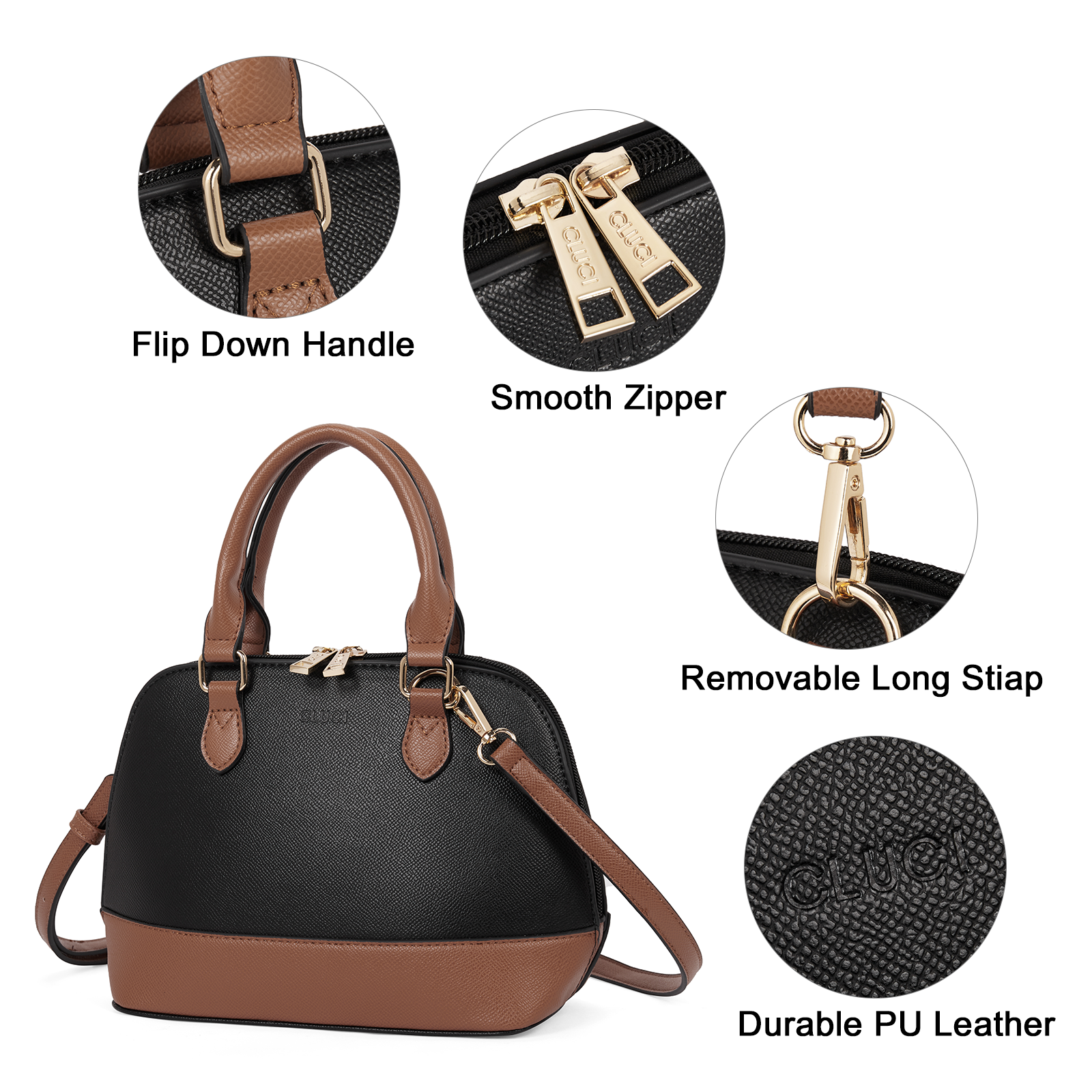 Small Purses for Women Satchel Crossbody Bags Vegan Leather handbags