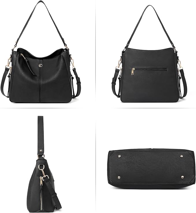 BOSTANTEN Purses for Women Designer Handbags Vegan Leather Hobo Bags L