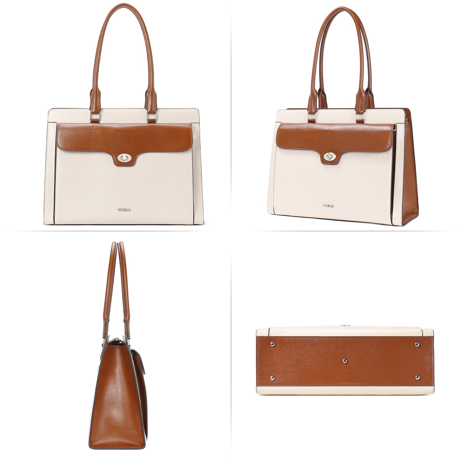 Davidson Classic Vintage Ladies Leather Briefcase Messenger Bag