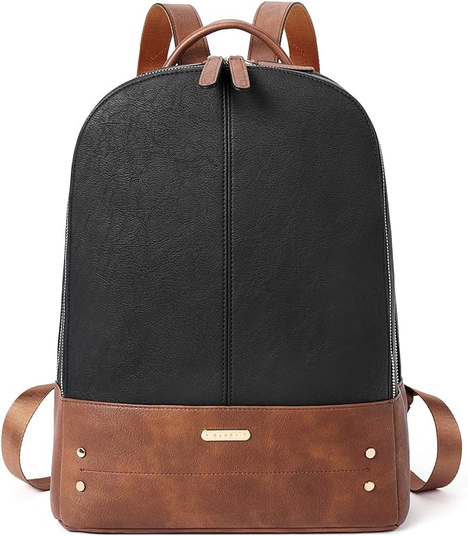 Canvas Leather Laptop Backpack Vintage Rucksack — Pesann.com