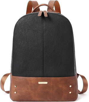 CLUCI Laptop Backpack for Women Leather 15.6 inch Computer Backpack Tr