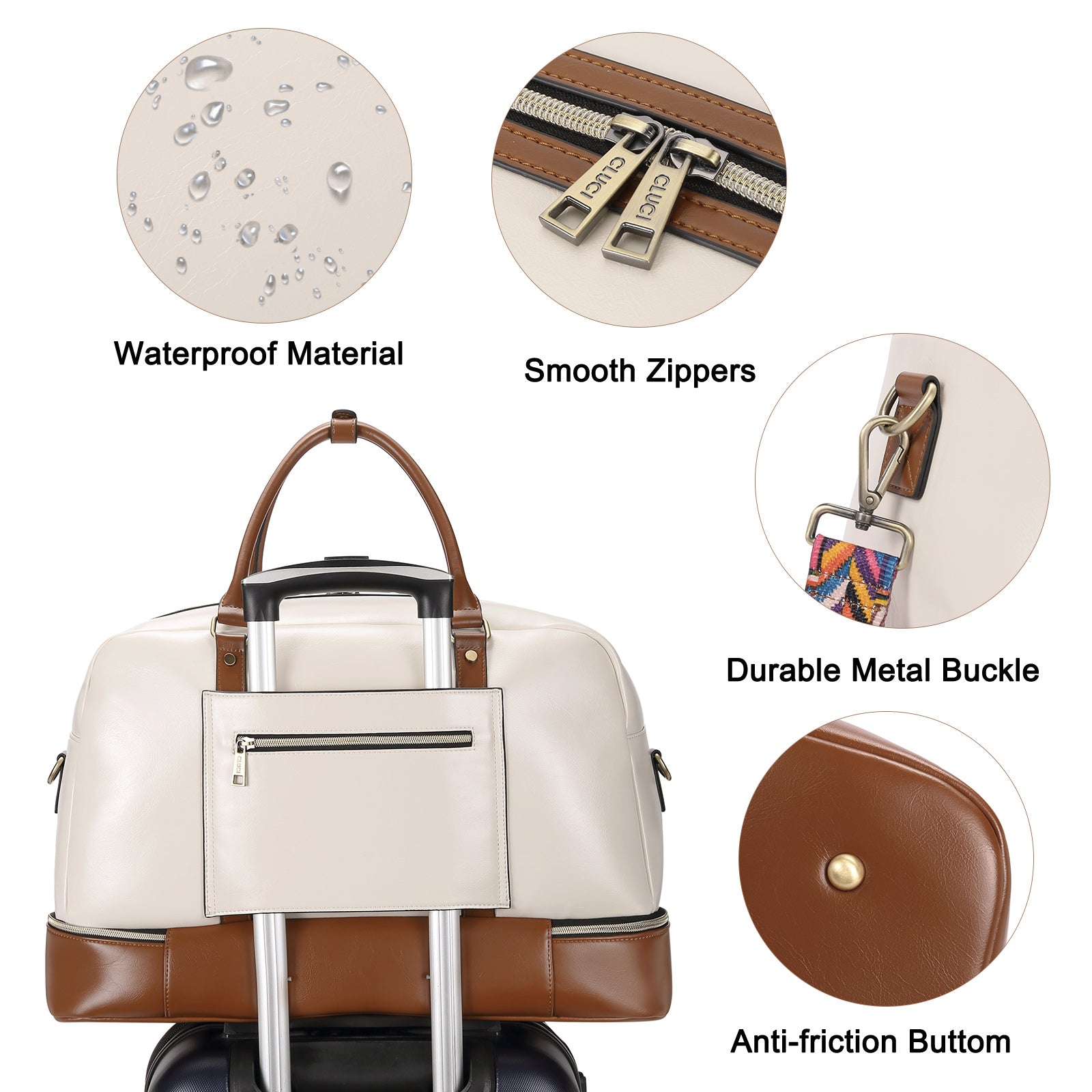 GetUSCart- Women's Work Bag with Laptop Compartment Zipper Pockets Teacher  Totes Purse