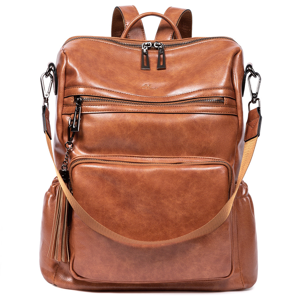 Greene Women's Leather Backpack Purse For Commuting | Oil Wax