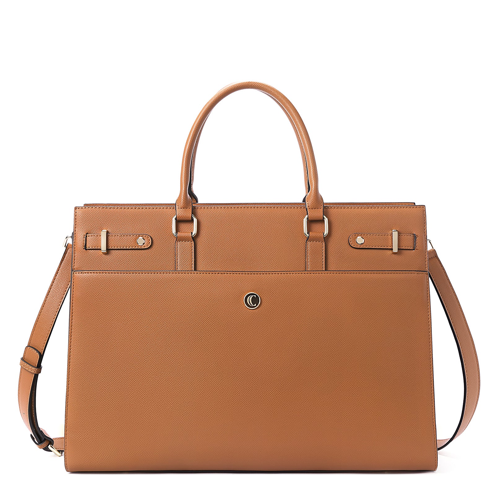 CLUCI Briefcase for Women Leather Laptop 15.6 Inch Business Ladies Work Computer Tote Bags