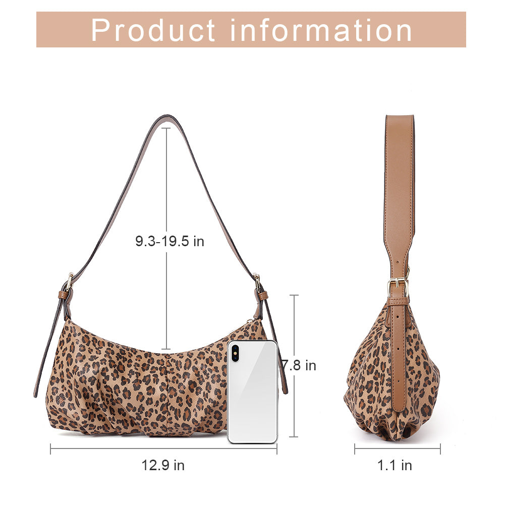 CLUCI Small Hobo Bags for Women Dumpling Shoulder Bag Soft Leather Ladies Clutch Purses with Adjustable Strap