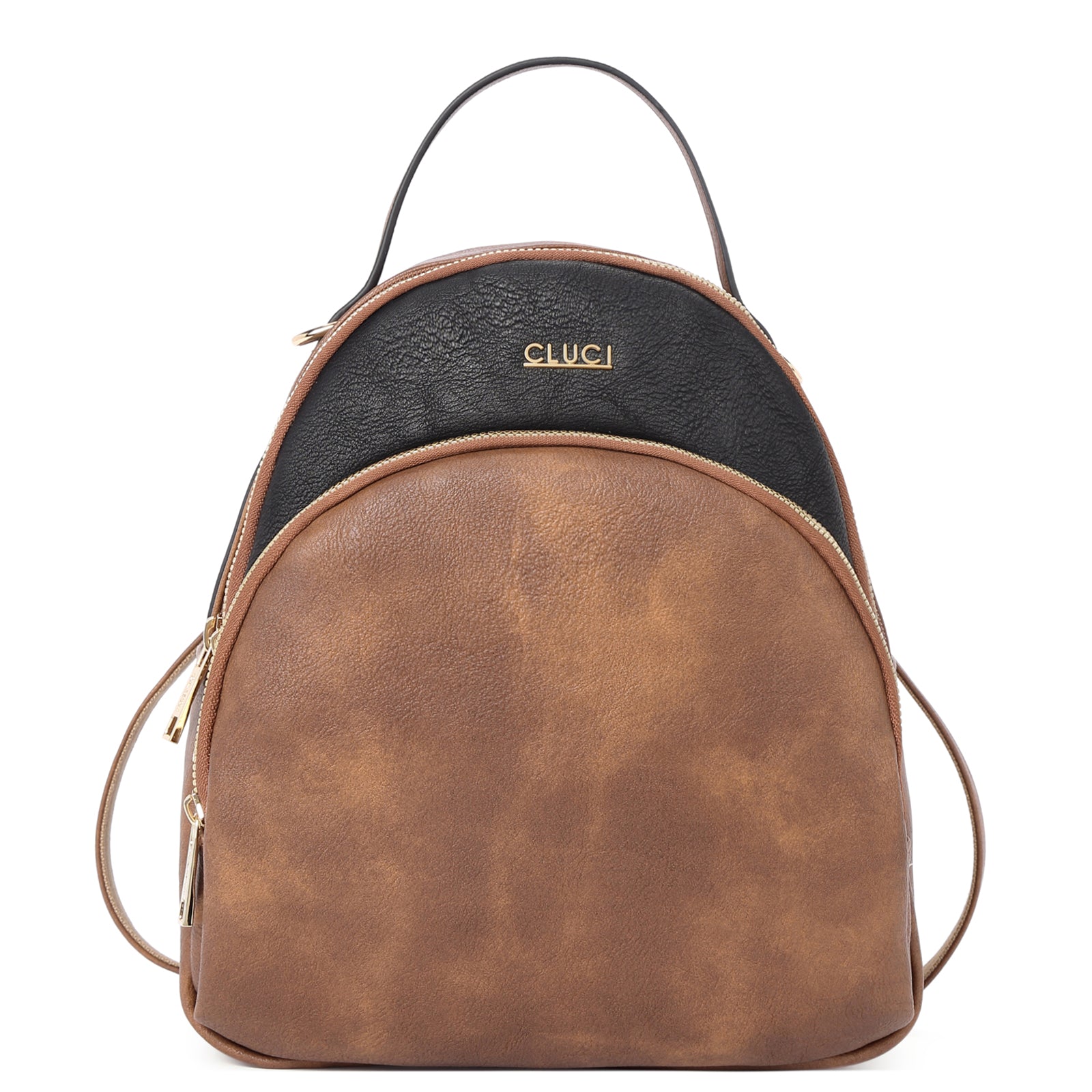 CLUCI Small Backpack Purse for Women Leather Shoulder Bags Lady Fashio