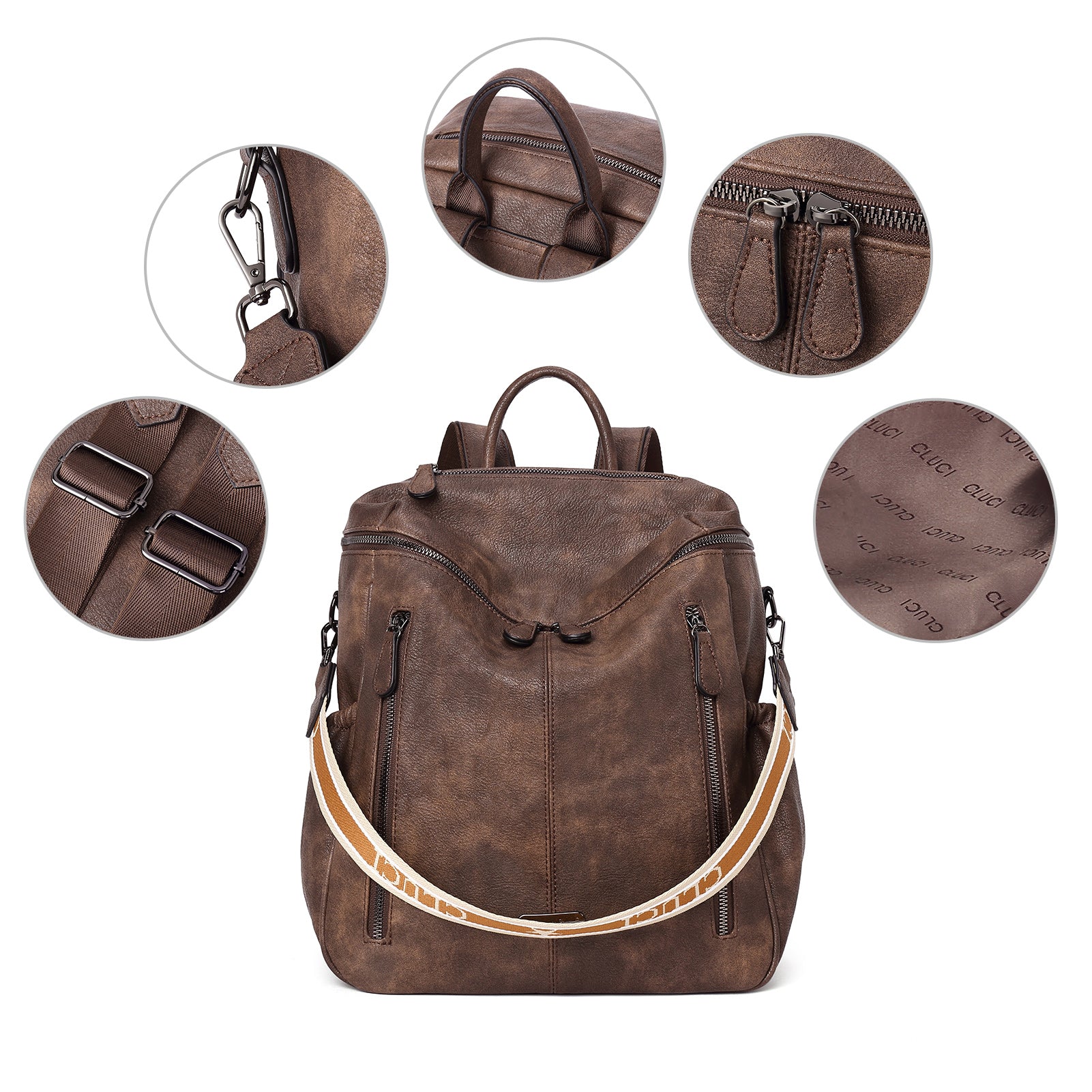 Dropship Women Pu Leather Backpack Purse Ladies Casual Shoulder Bag School  Bag to Sell Online at a Lower Price | Doba