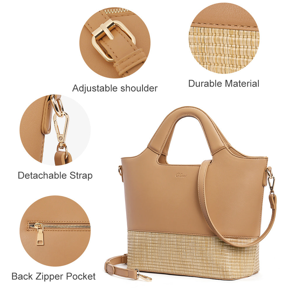 Women Luxury Corduroy Shoulder Bag Large Handbag Big Casual Tote Canvas  Linings Solid Cloth Purse Zipper Crossbody Messenger Bags (Brown) : Buy  Online at Best Price in KSA - Souq is now