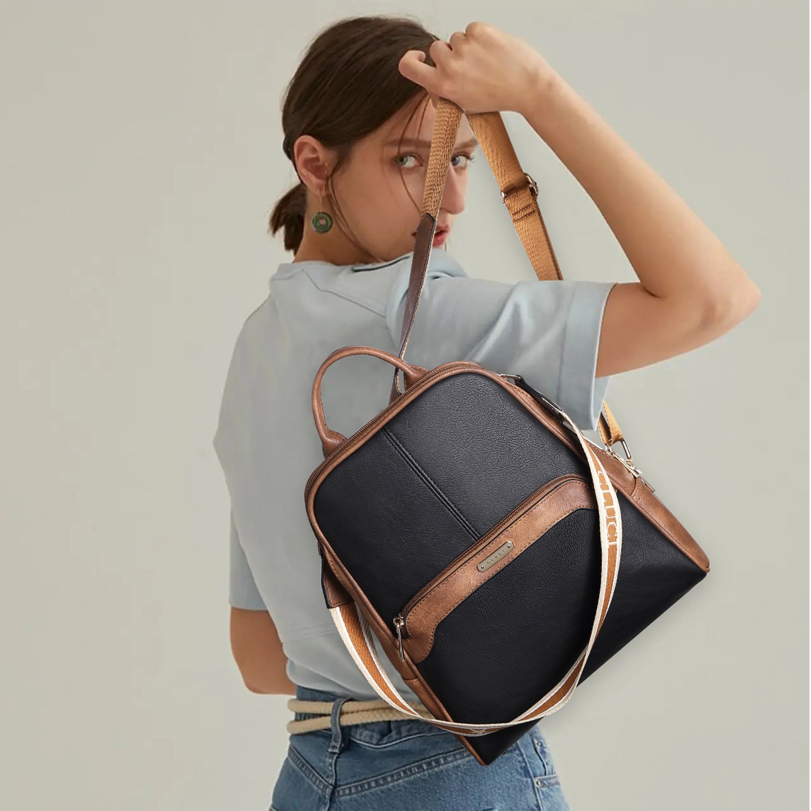 a cute nylon backpack purse with high-end style | shortyLOVE
