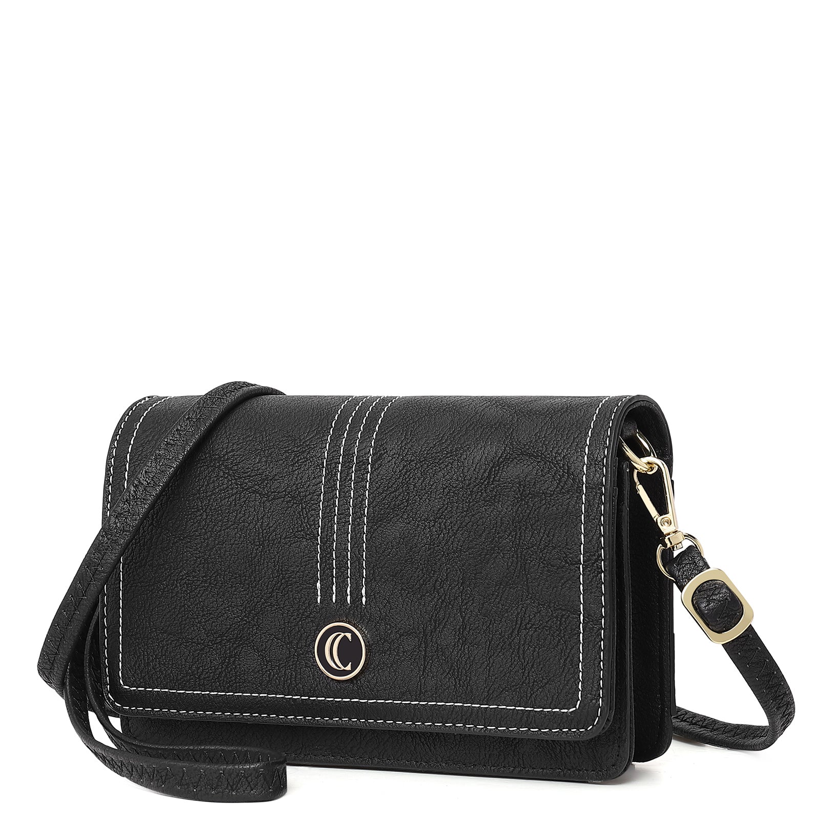 Leather crossbody bag clearance with card slots