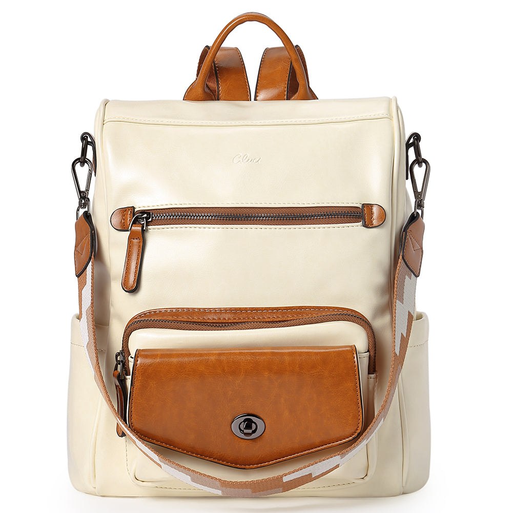 Greene Anti-Theft Vegan Leather Laptop Backpack Women's