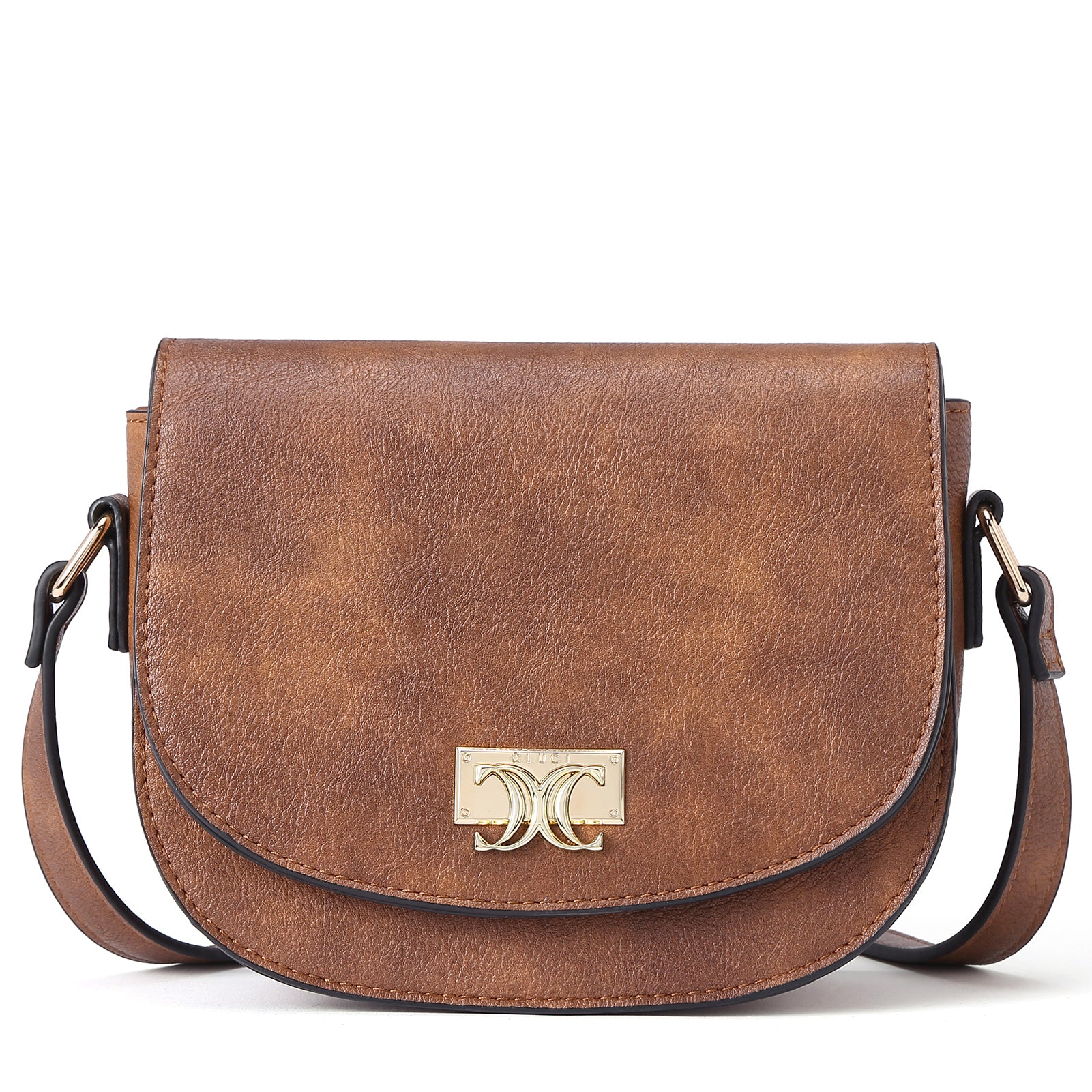 CLUCI Small Crossbody Bags for Women Vegan Leather Shoulder Saddle Purses Travel Handbags