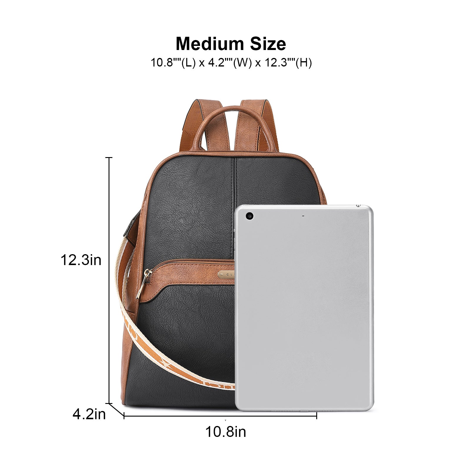 CLUCI Womens Backpack Purse Leather Convertible Bookbag Purses Travel Ladies Designer Daypack Shoulder Bags