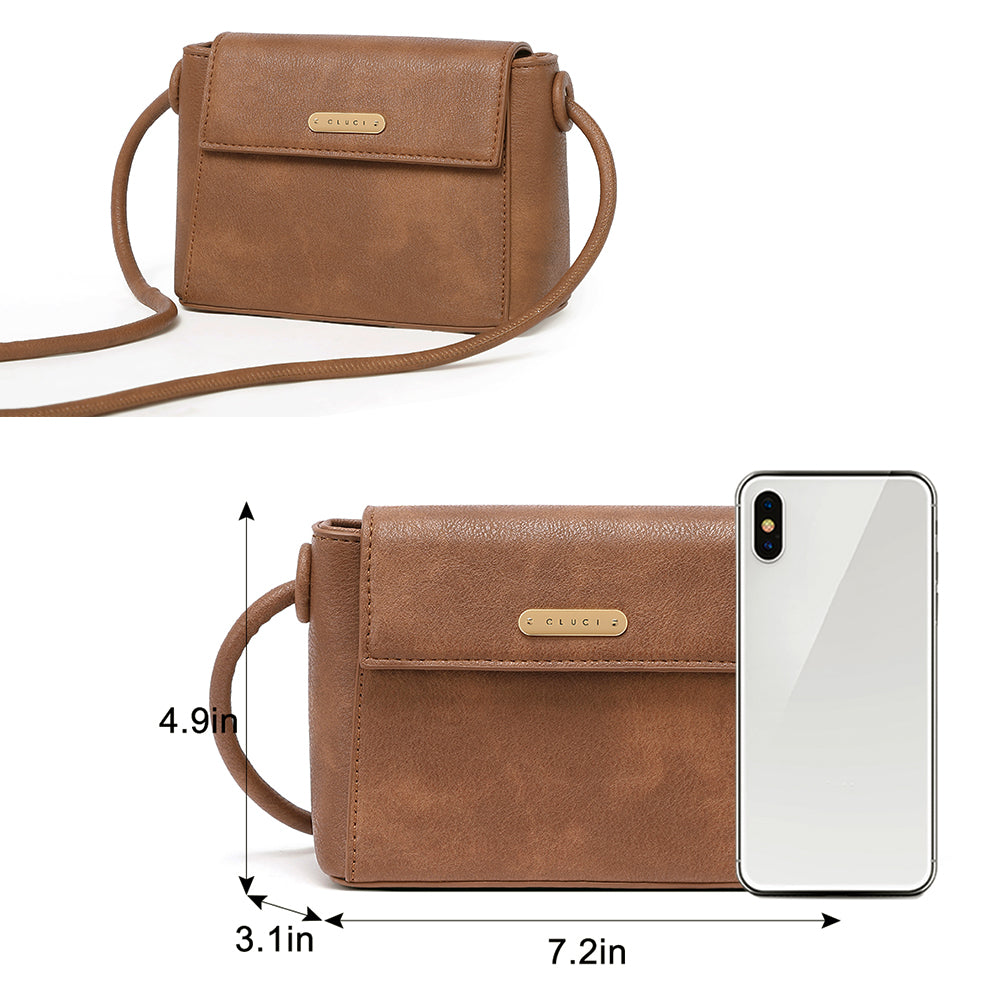 Double Zip Faux Vegan Leather Crossbody Camera Bag – lusciousscarves