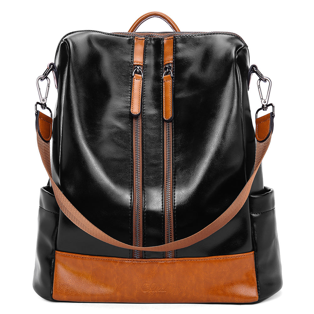 Greene Vegan Soft Leather Backpack Leather Purse For Work And Study